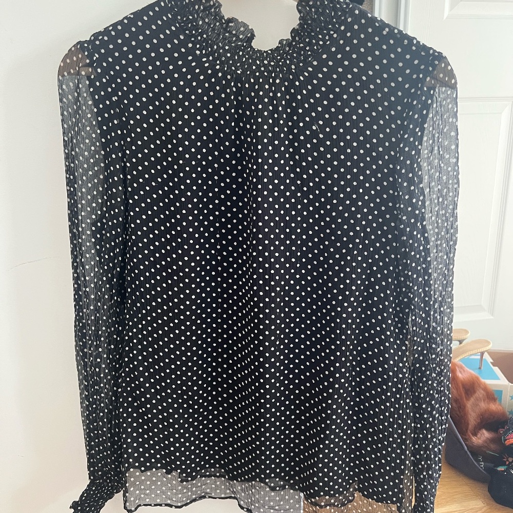 Sezane Polka Dot Blouse